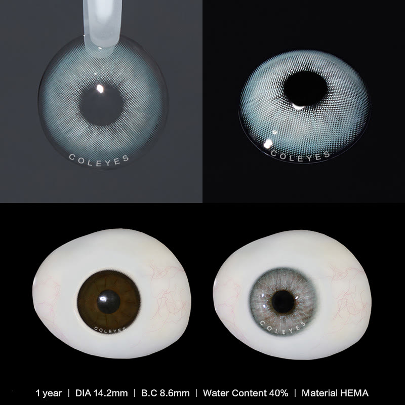 Coleyes Crystal Green Yearly Prescription Colored Contacts - image 4