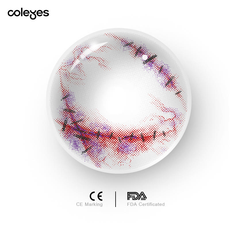 Coleyes Puppet White 1-Day Cosplay Colored Contacts - image 6