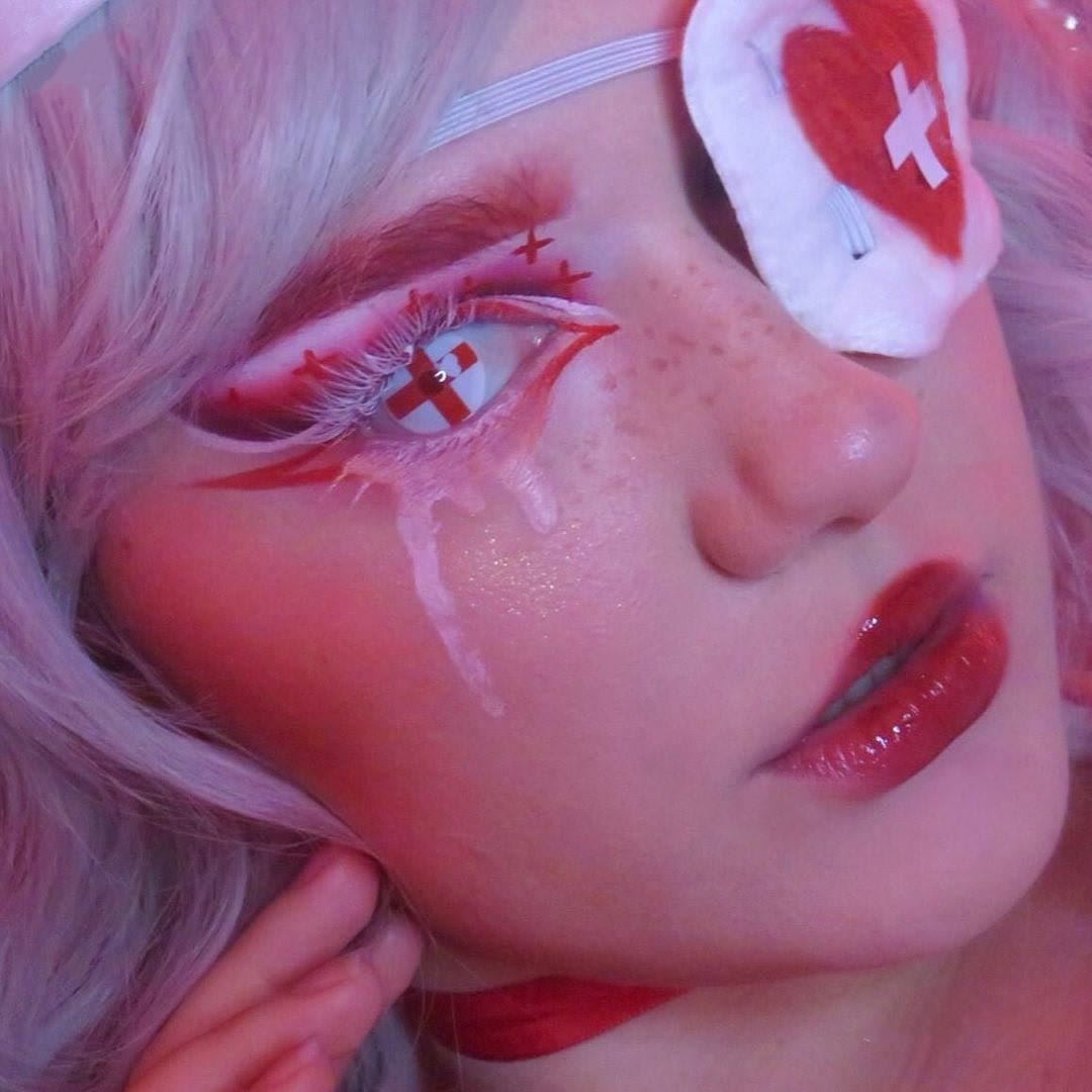 Coleyes Cross Red Yearly Cosplay Colored Contacts - image 5