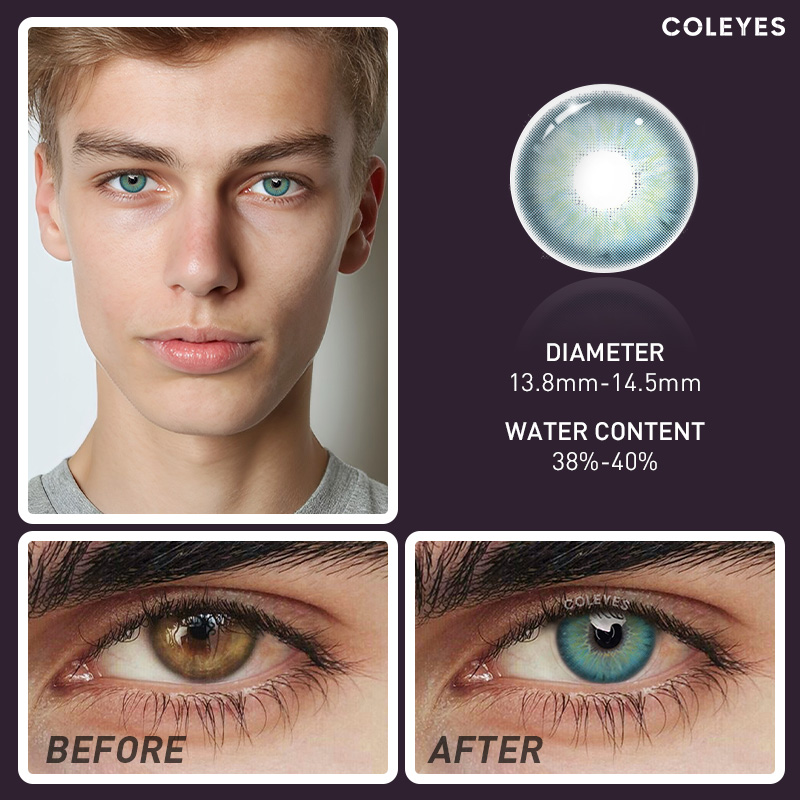 Coleyes Aegean Sea Ⅱ Blue Men Colored Contacts - image 5