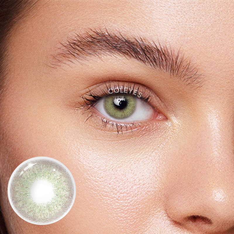 Coleyes Wild Cat Green Yearly Prescription Colored Contacts - image 1