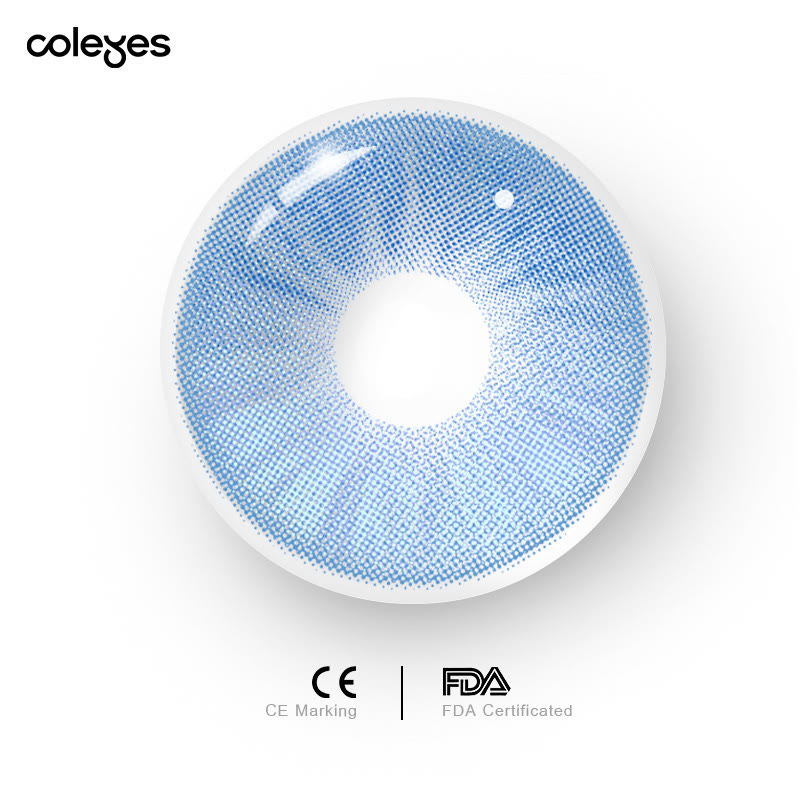 Coleyes Sicily Blue Yearly Prescription Colored Contacts - image 7