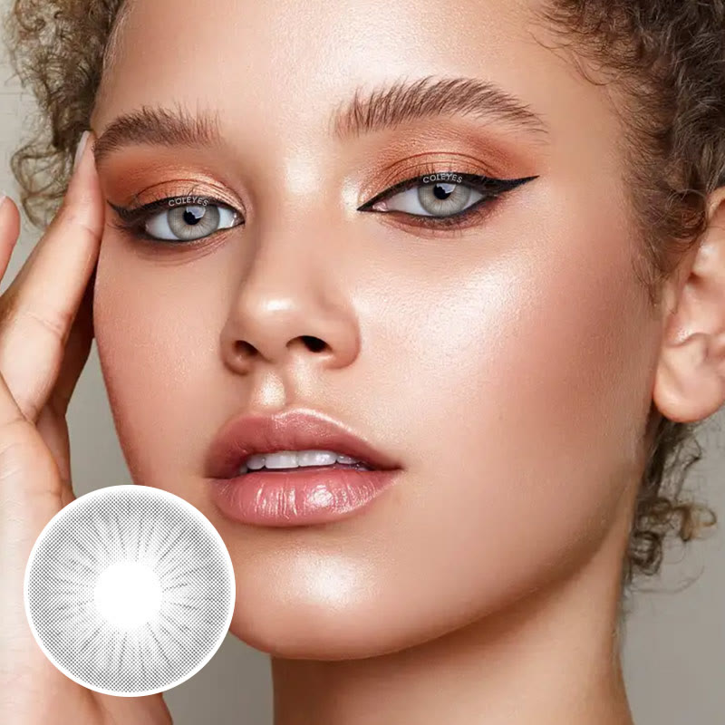 Coleyes Crystal Grey Yearly Prescription Colored Contacts - image 15