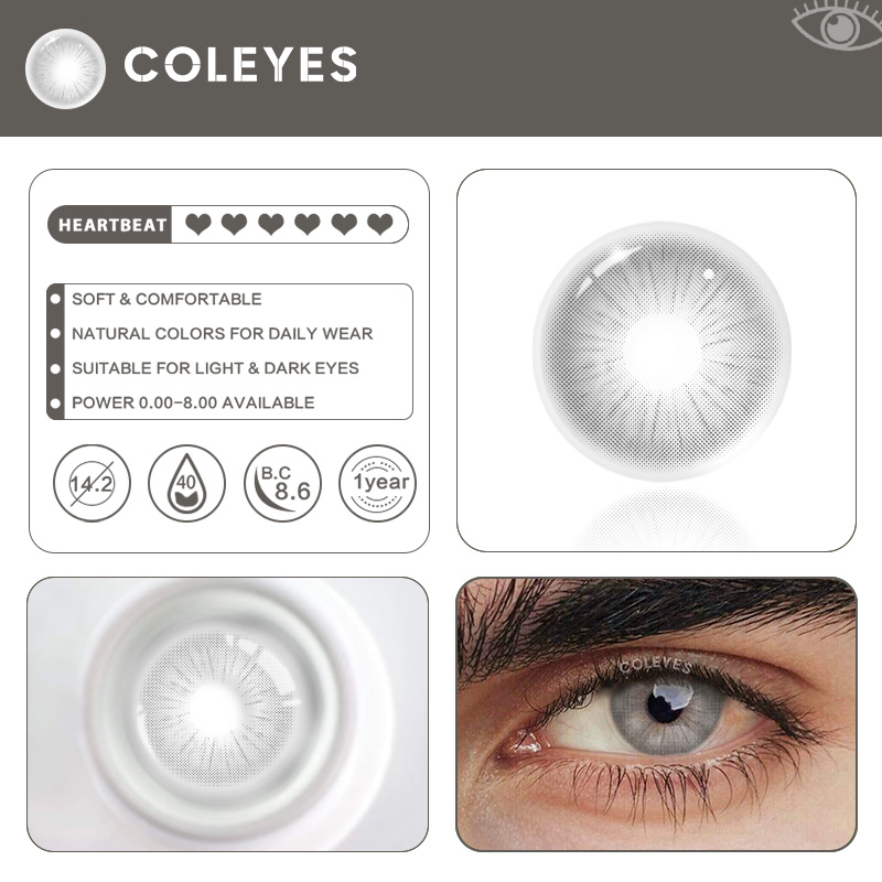 Coleyes Crystal Grey Men Colored Contacts - image 8