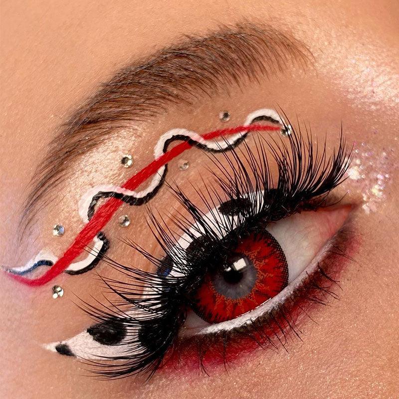 Coleyes Nonno Red Vampire Prescription Yearly Cosplay Colored Contacts - image 6