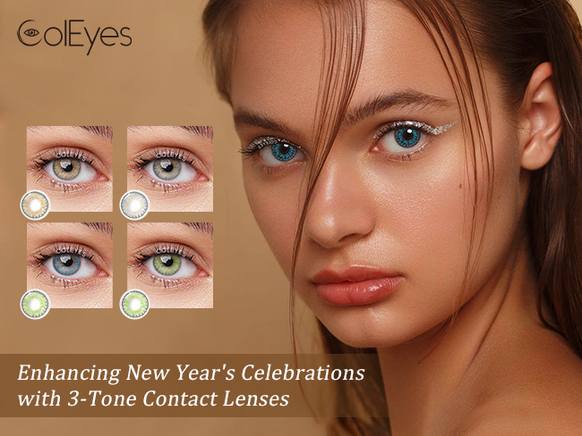 Enhancing New Year's Celebrations with 3-Tone Contact Lenses