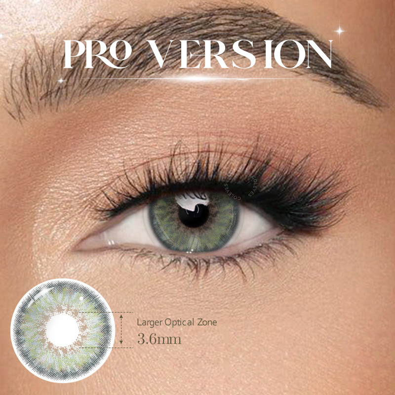 Coleyes Dawn Grey Green Pro Yearly Prescription Colored Contacts