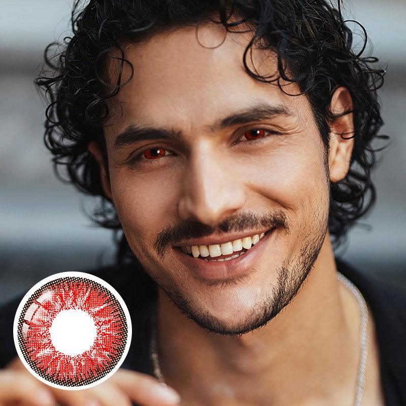 Coleyes Nonno Red Men Yearly Prescription Colored Contacts - image 3