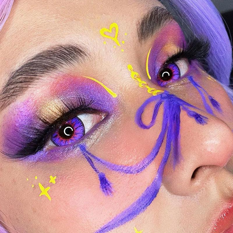 Coleyes Nonno Blue Violet Prescription Yearly Colored Contacts - image 4