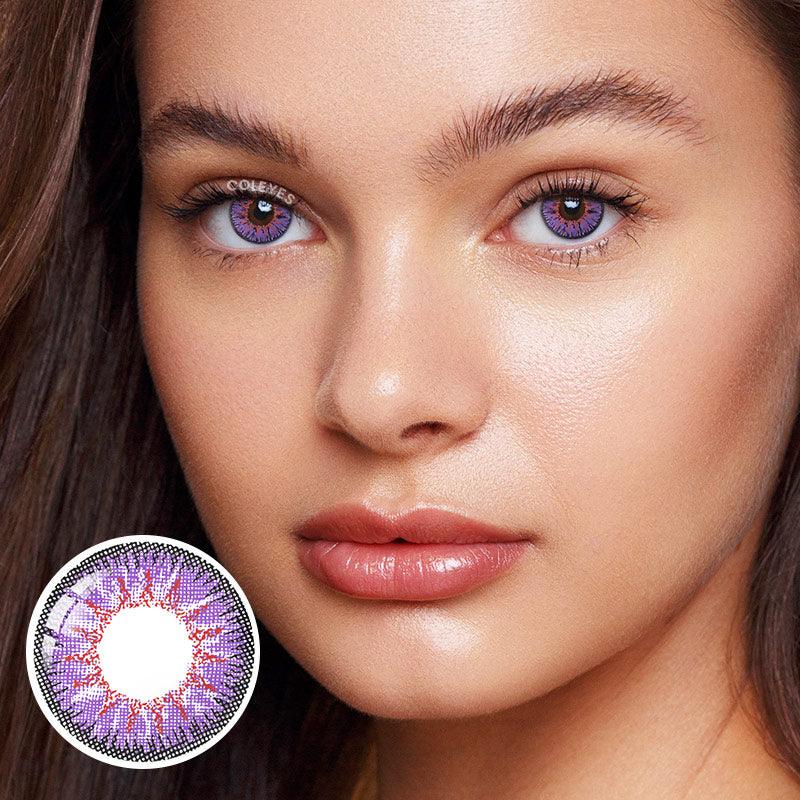 Coleyes Nonno Blue Violet Prescription Yearly Colored Contacts - image 6