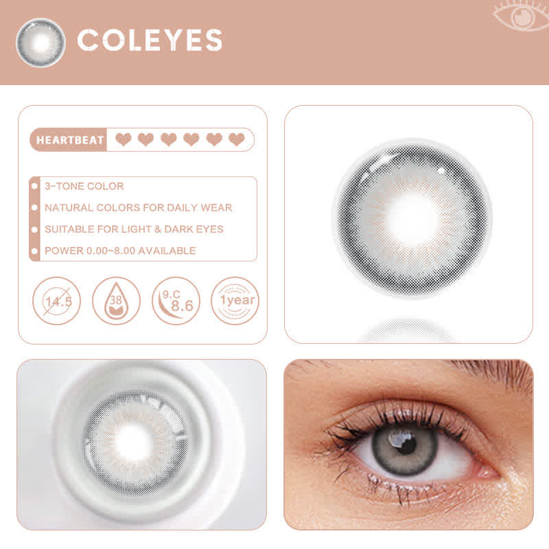 Coleyes Galaxy Grey Yearly Prescription Colored Contacts - image 5