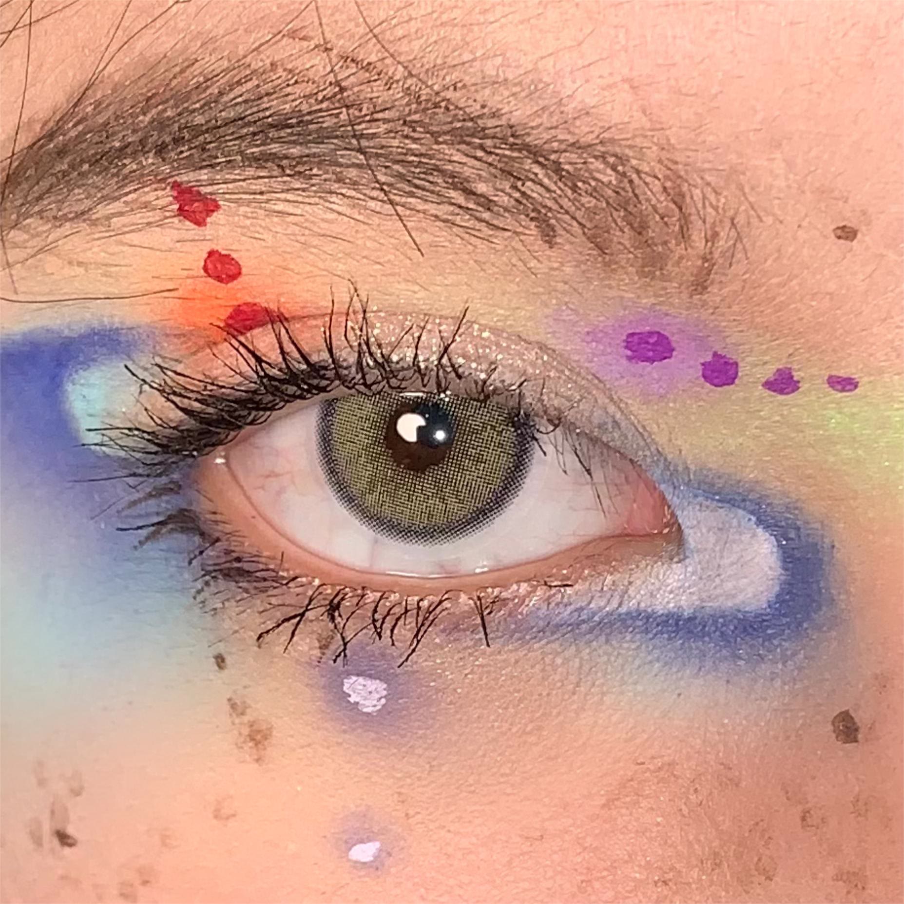 Coleyes Neala Yellow Brown Yearly Prescription Colored Contacts - image 4