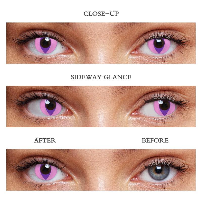 Coleyes Cat Eye Violet Yearly Cosplay Colored Contacts - image 3