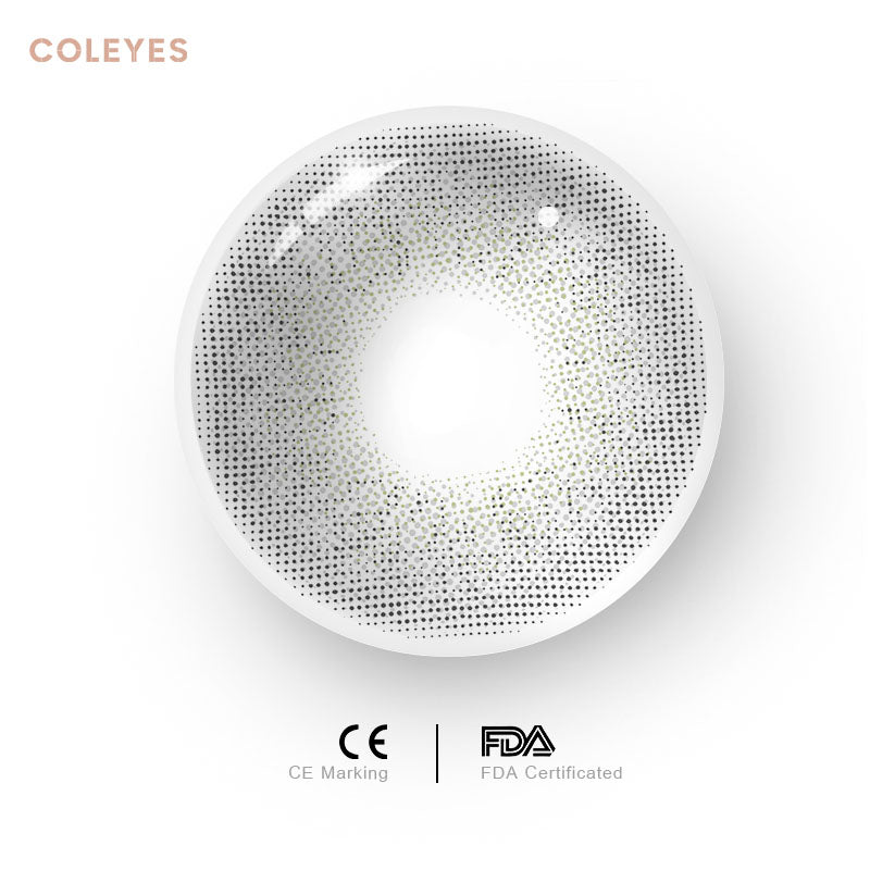 Coleyes Wild Cat Grey Yearly Prescription Colored Contacts - image 2