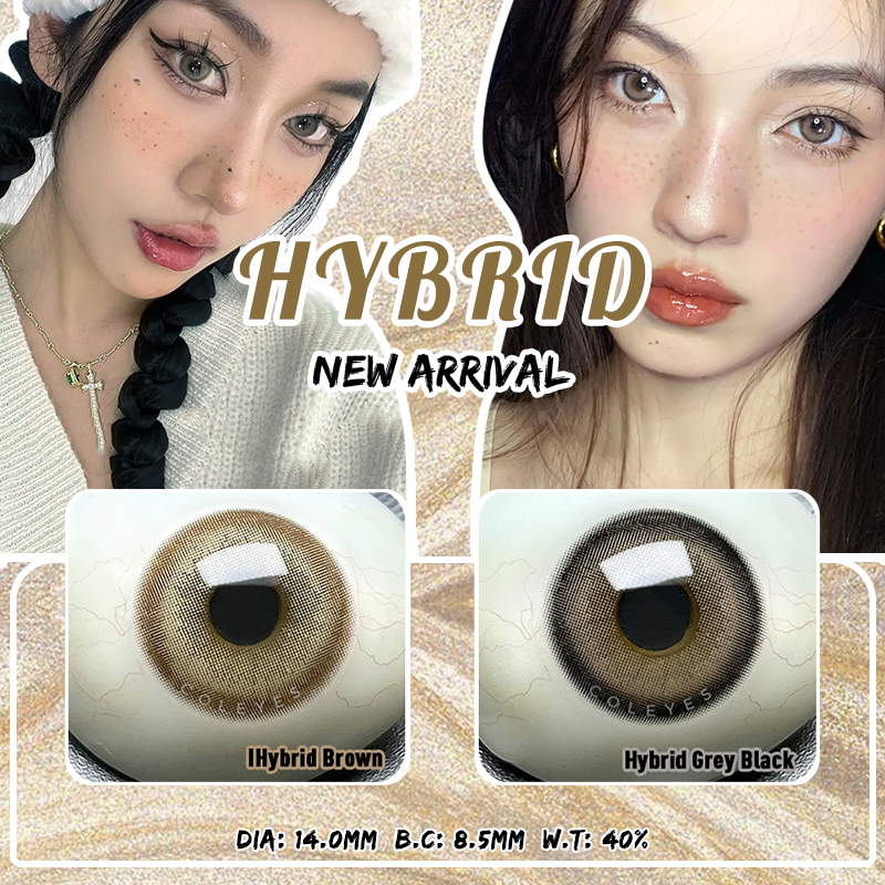 Coleyes Hybrid Grey Black Yearly Colored Contacts - image 11