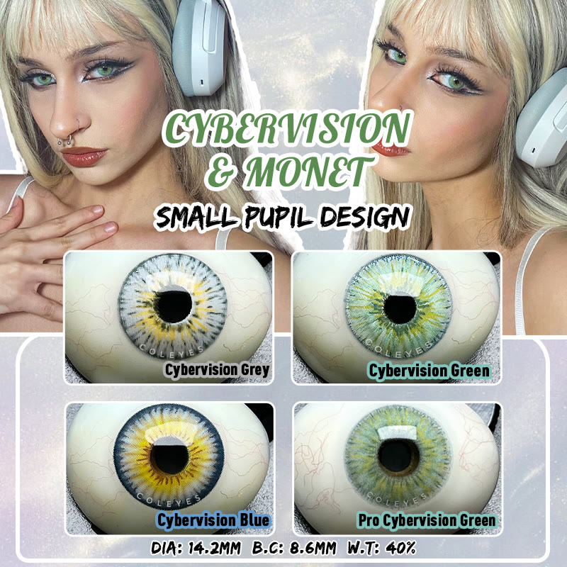 Coleyes Cybervision Green Yearly Prescription Colored Contacts - image 12