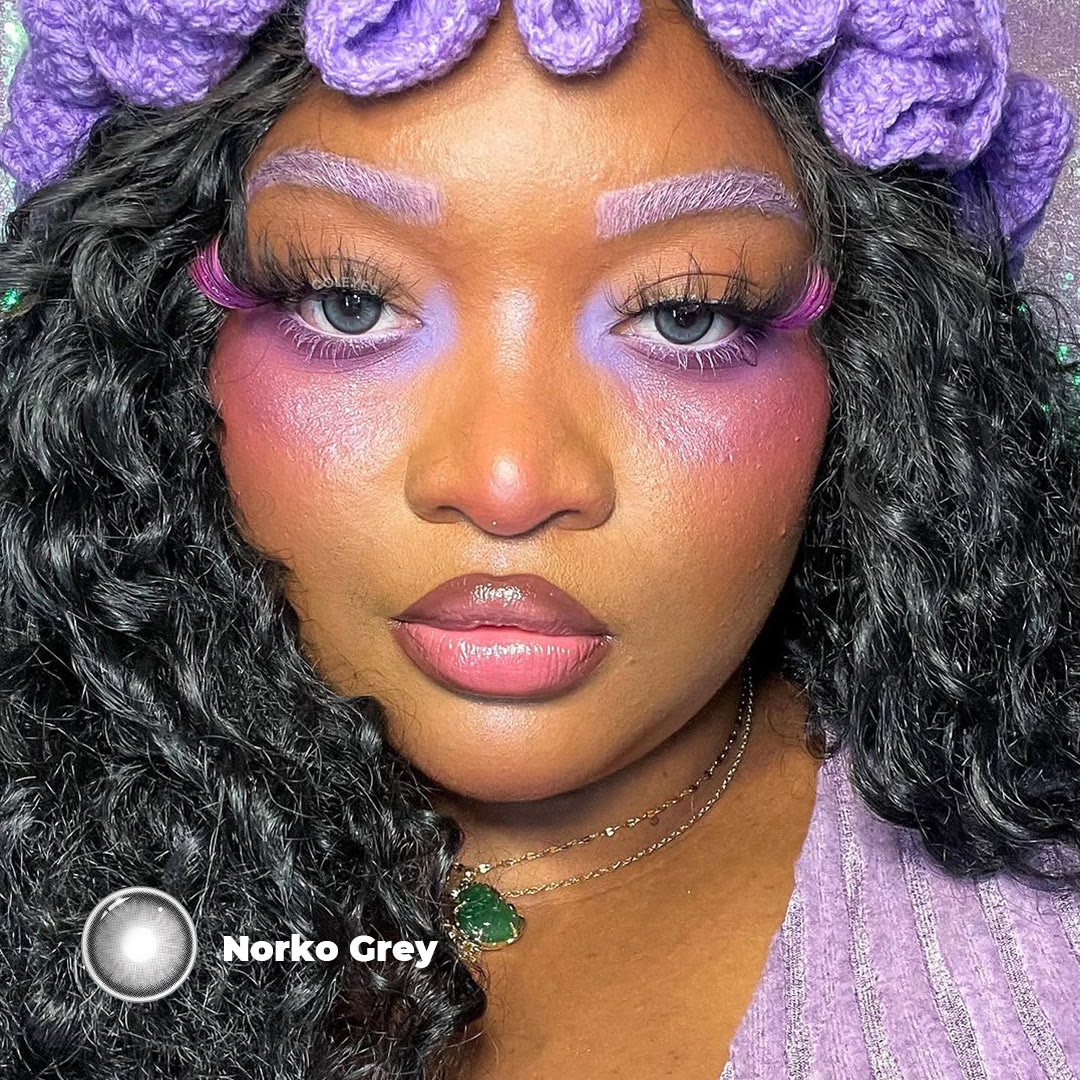 Coleyes Norko Grey Yearly Prescription Colored Contacts - image 3