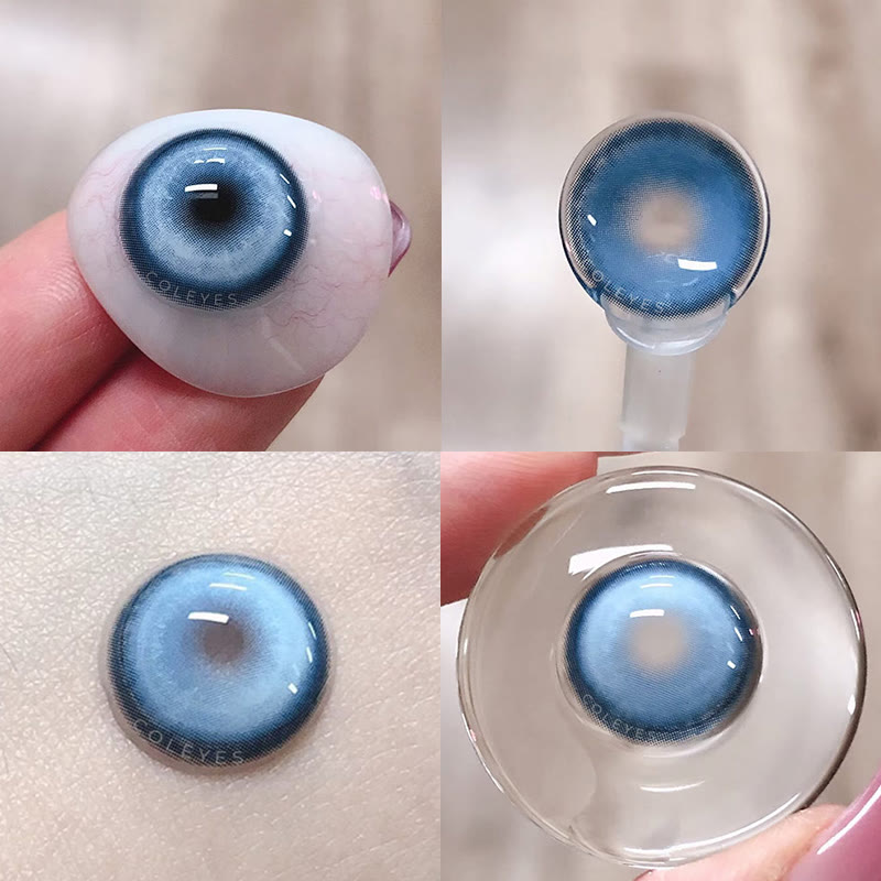 Coleyes Cosmic Blue 1-Day / 1-Year Prescription Cosplay Colored Contacts - image 4