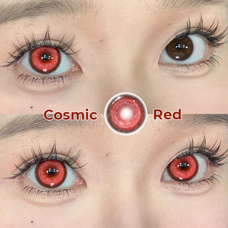 Coleyes Cosmic Red 1-Day / 1-Year Prescription Cosplay Colored Contacts - image 5