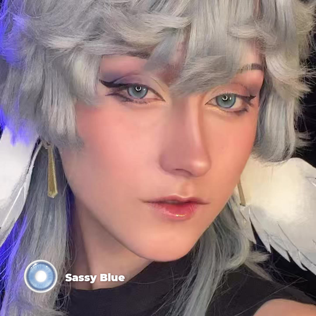 Coleyes Sassy Blue Prescription Yearly Cosplay Colored Contacts - image 7