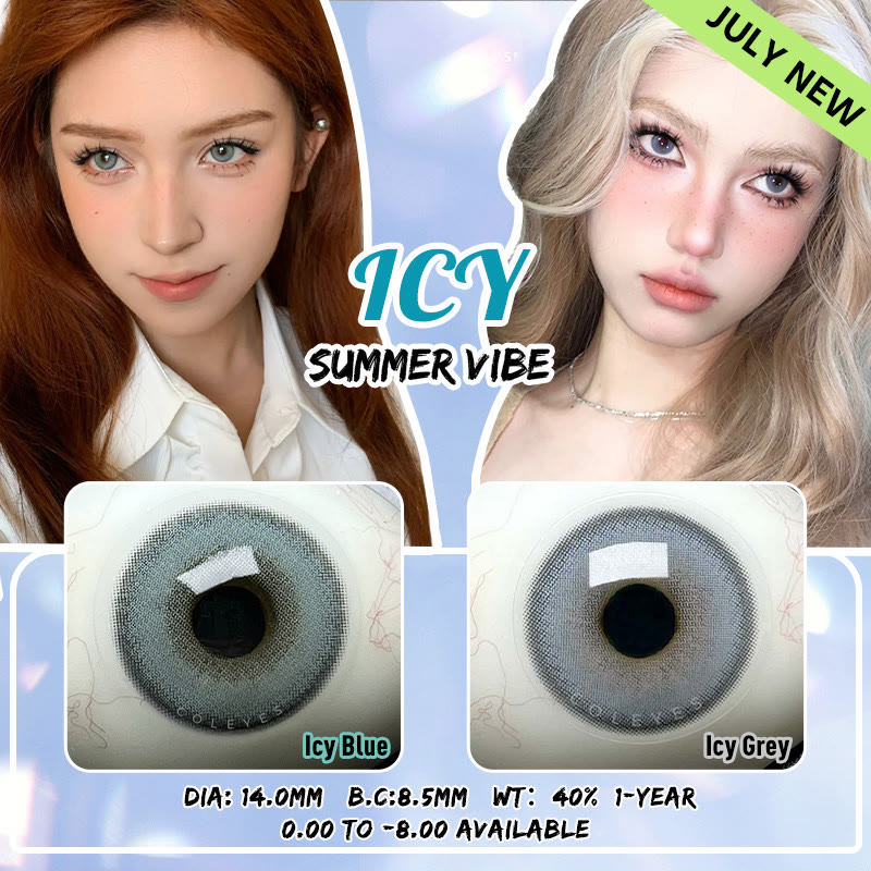 Coleyes Icy Grey Prescription Yearly Colored Contacts - image 13