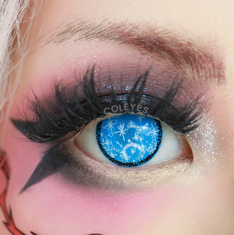Coleyes Blind Starry Blue Yearly Cosplay Colored Contacts - image 5