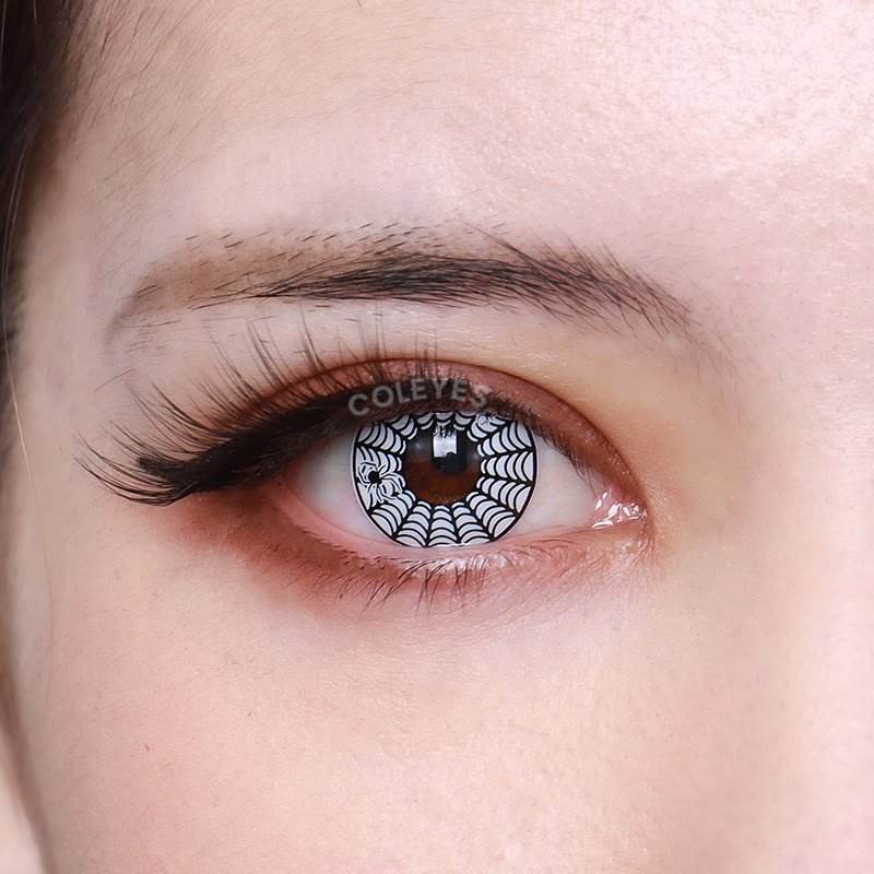 Coleyes Spider Web White  Yearly Cosplay Colored Contacts - image 4