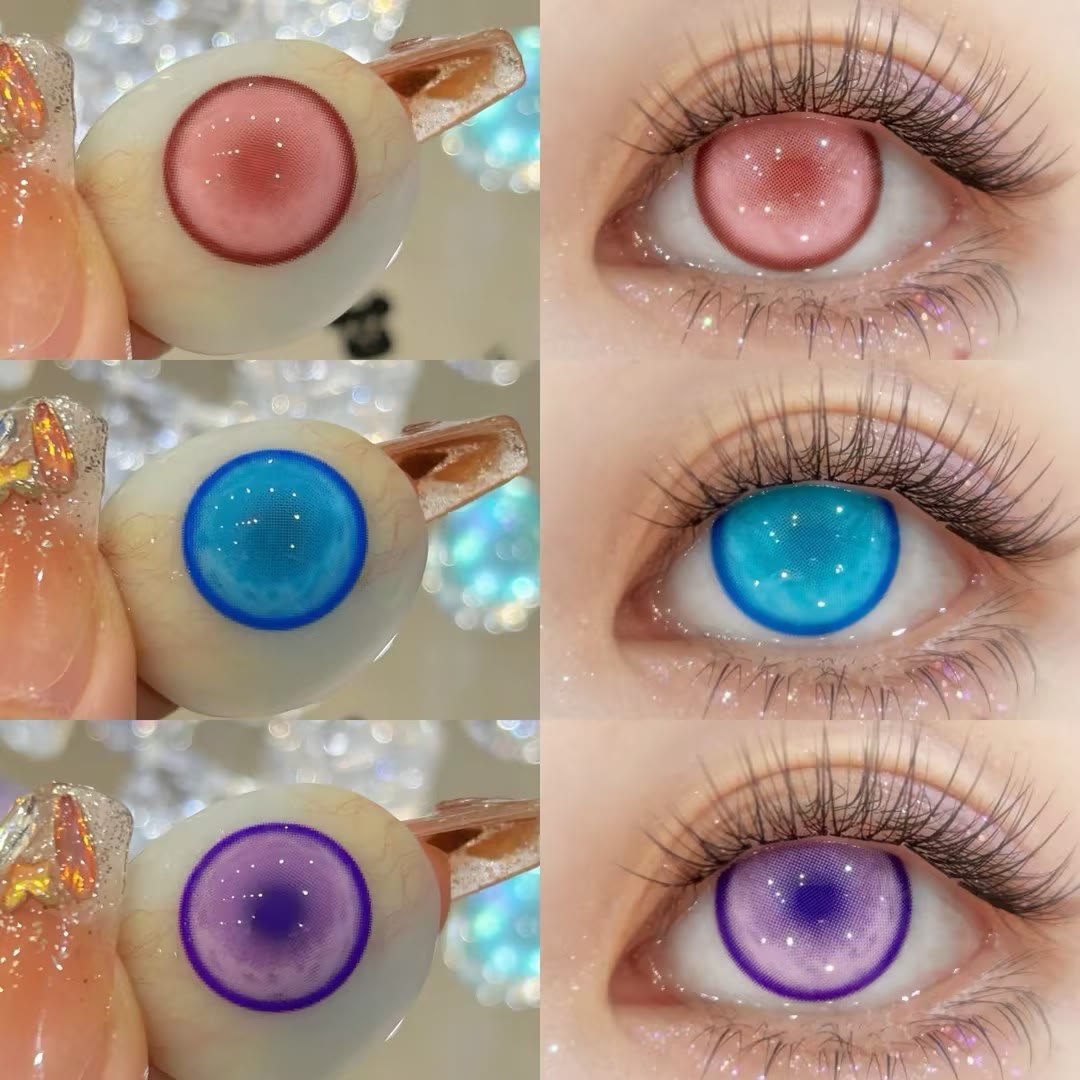 Coleyes Chroma Pink Yearly Cosplay Colored Contacts - image 6