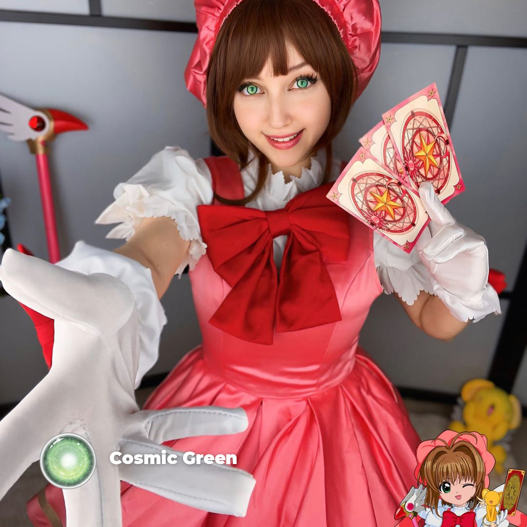 Coleyes Cosmic Green 1-Day / 1-Year Prescription Cosplay Colored Contacts - image 8