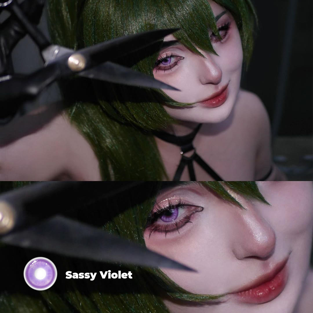 Coleyes Sassy Violet Prescription Yearly Cosplay Colored Contacts - image 6