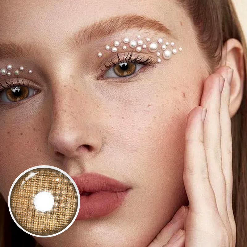 Coleyes Echo Brown Yearly Prescription Colored Contacts - image 4
