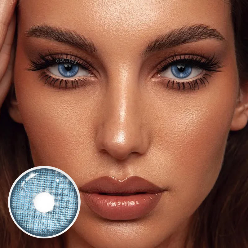 Coleyes Echo Blue Yearly Prescription Colored Contacts - image 5