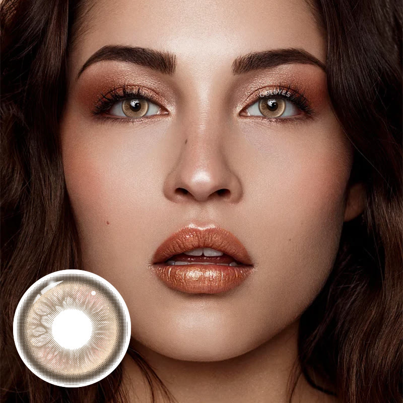 Coleyes Glimmer Brown Yearly Prescription Colored Contacts - image 4