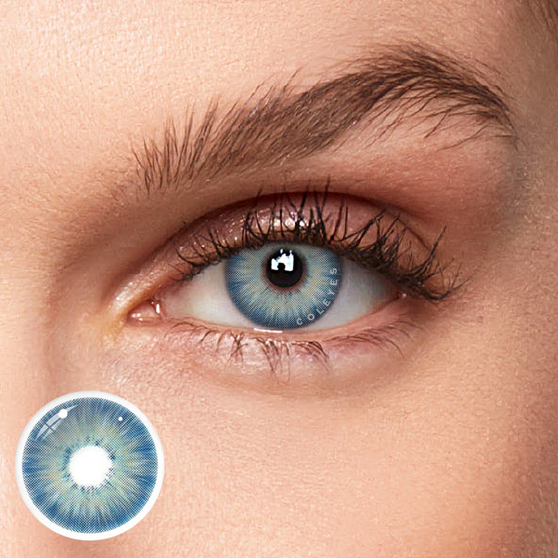 Coleyes New York III Blue Yearly Prescription Colored Contacts - image 2