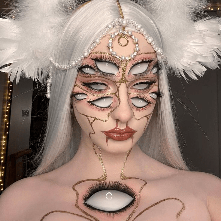 Coleyes Blind White Out Yearly Cosplay Prescription Colored Contacts - image 6