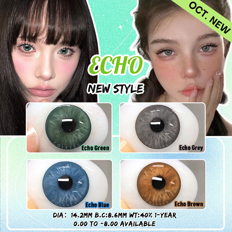 Coleyes Echo Grey Yearly Prescription Colored Contacts - image 7