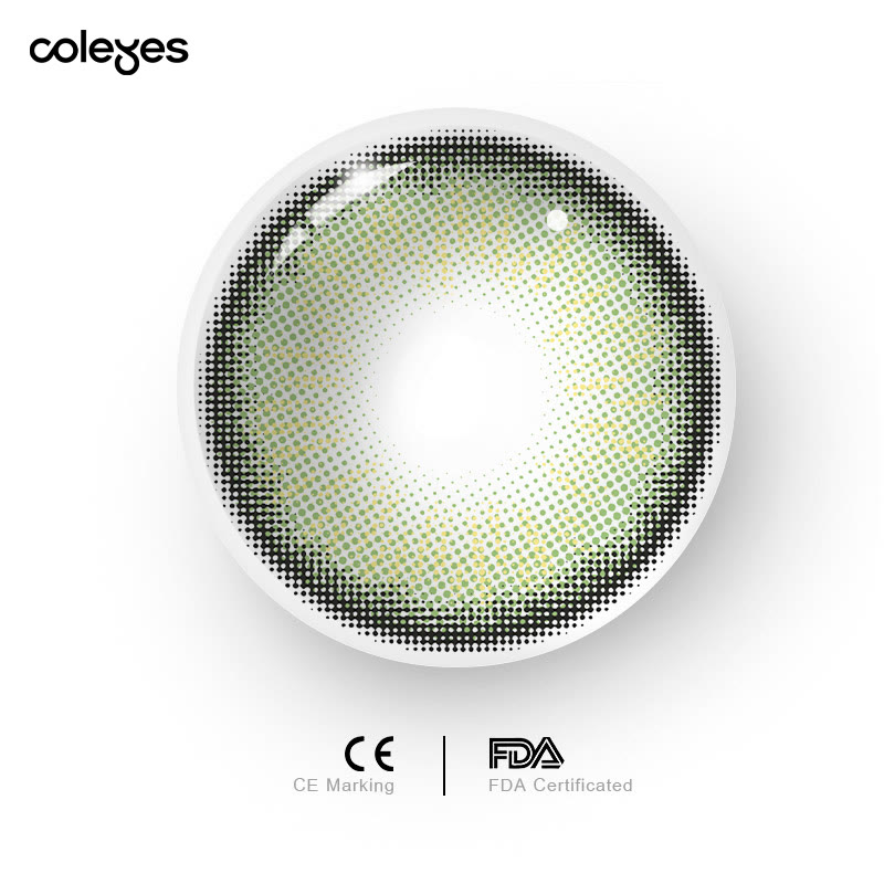 Coleyes Seattle Green Yearly Prescription Colored Contacts - image 9
