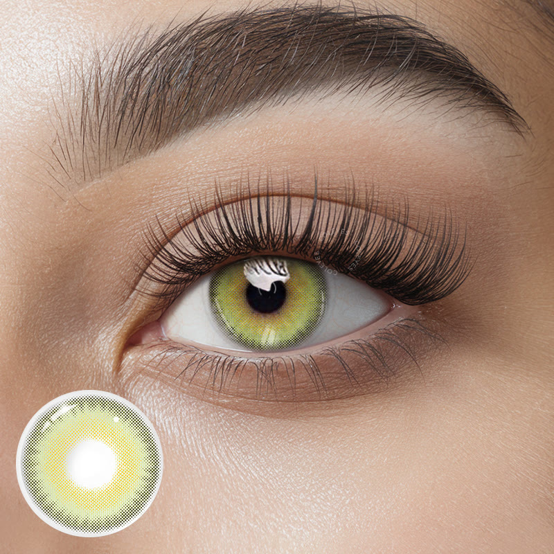 Coleyes LA Green Yearly Prescription Colored Contacts - image 1