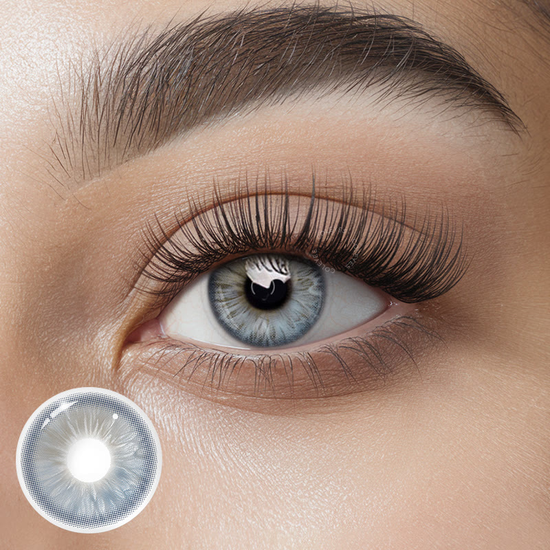 Coleyes Artist Blue Grey UV-Blocking Yearly Prescription Colored Contacts