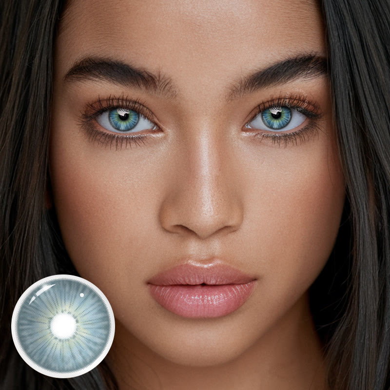 Coleyes New York Blue Yearly Prescription Colored Contacts - image 2