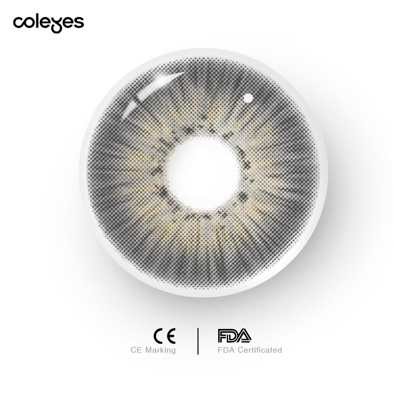 Coleyes New York III Grey Yearly Prescription Colored Contacts - image 12