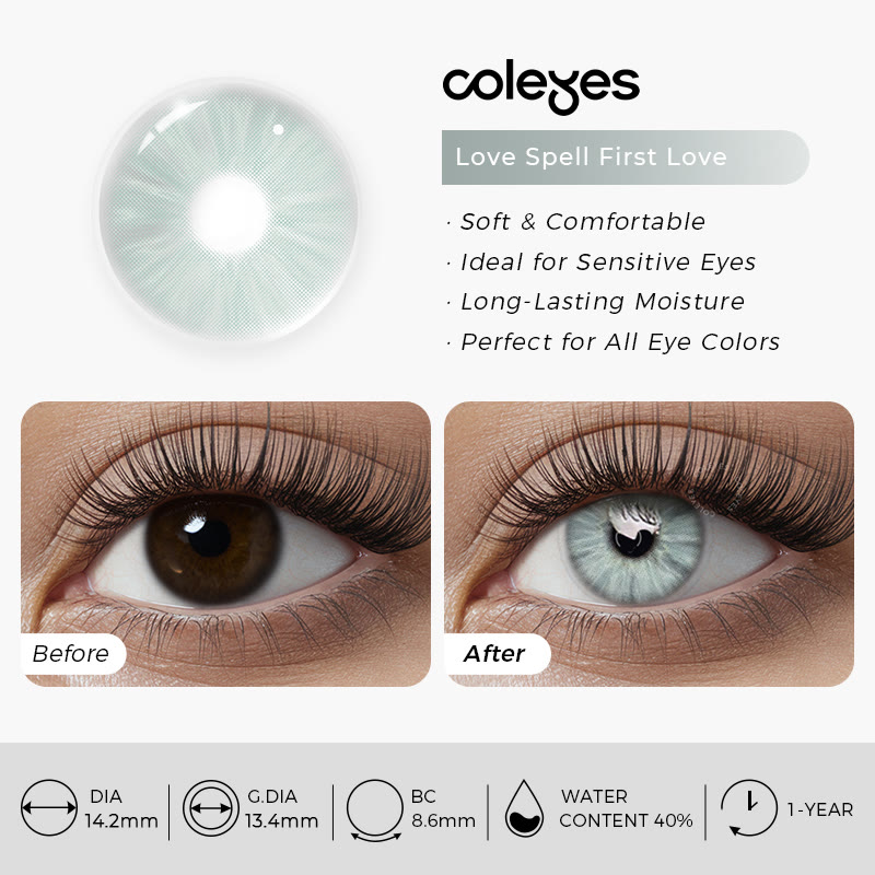 Coleyes Love Spell First Love Yearly Prescription Colored Contacts - image 15
