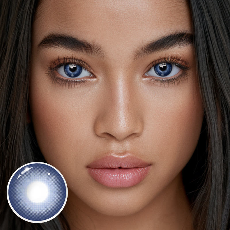Coleyes Baby Doll Blue Yearly Prescription Colored Contacts - image 2