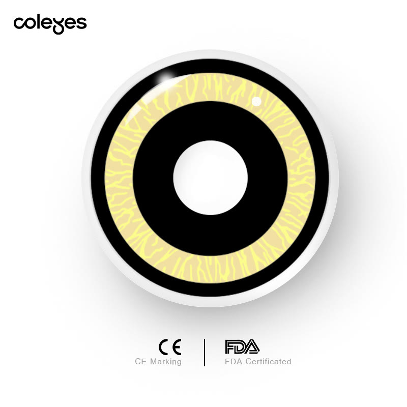 Coleyes Nebula Yellow Yearly Cosplay Colored Contacts - image 8