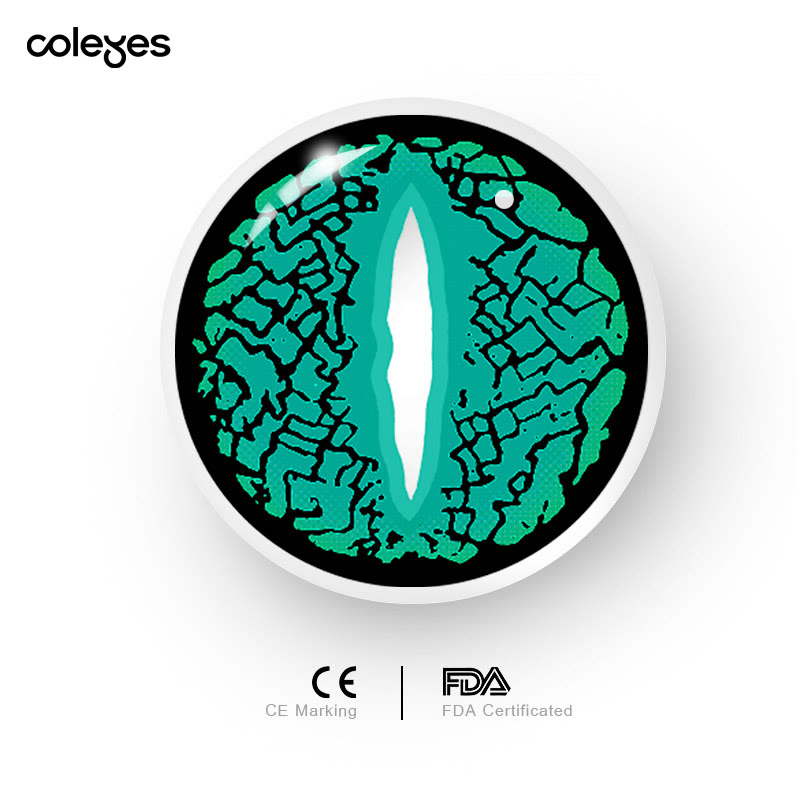 Coleyes Lizard Eye Green Yearly Cosplay Colored Contacts - image 6
