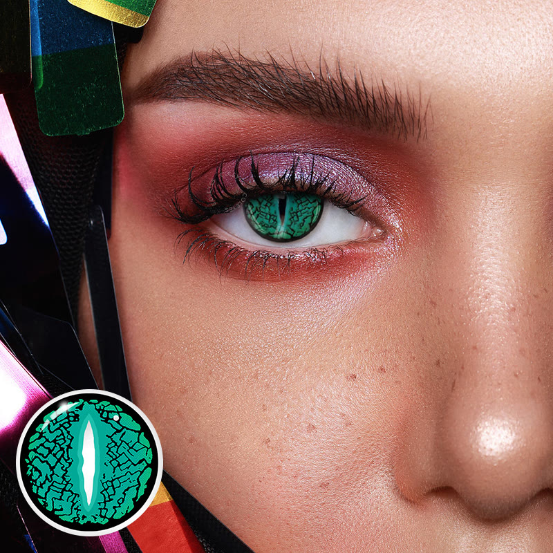 Coleyes Lizard Eye Green Yearly Cosplay Colored Contacts - image 2