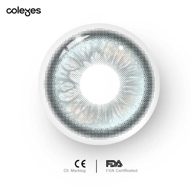 Coleyes Glimmer Blue Yearly Prescription Colored Contacts - image 6