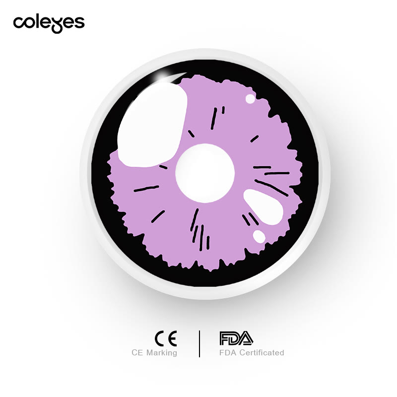 Coleyes Anime Bling Violet Yearly Cosplay Colored Contacts - image 7