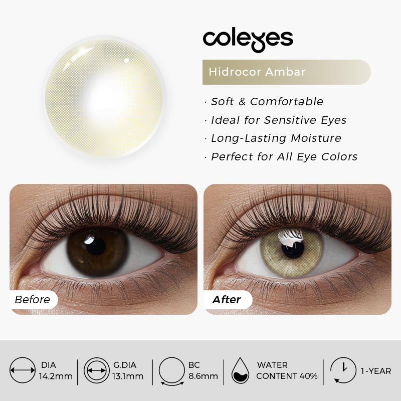 Coleyes Hid Ambar Prescription Yearly Colored Contacts - image 8