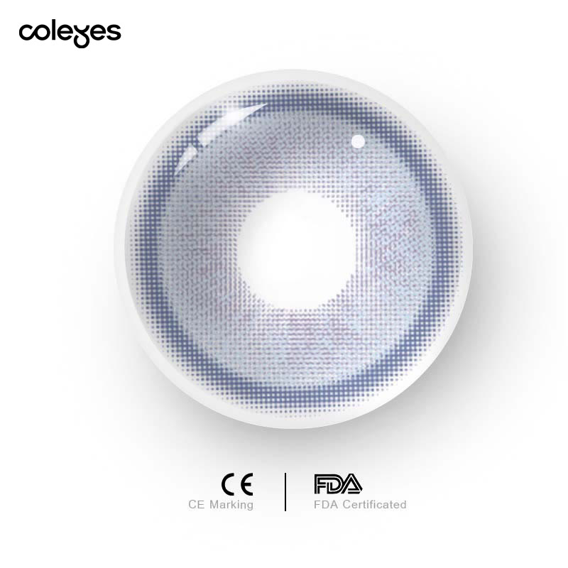 Coleyes Genshin Moon Blue Yearly Prescription Colored Contacts - image 6